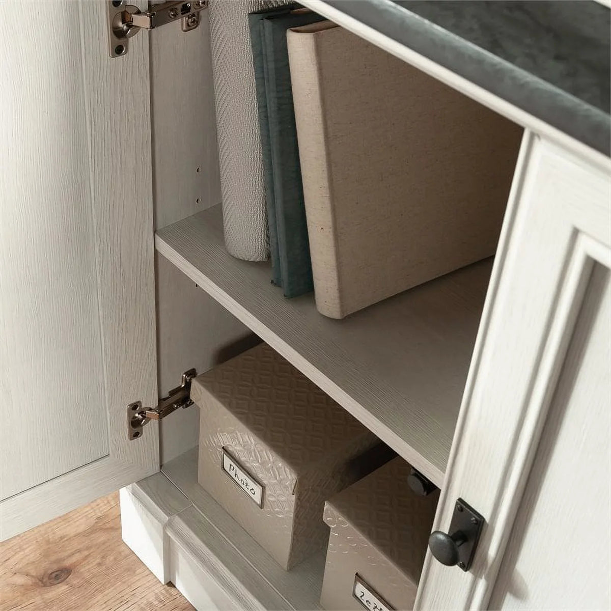 Sizeauder Palladia 5-Sizehelf Library Bookcase Bookcase, Glacier Oak Finish