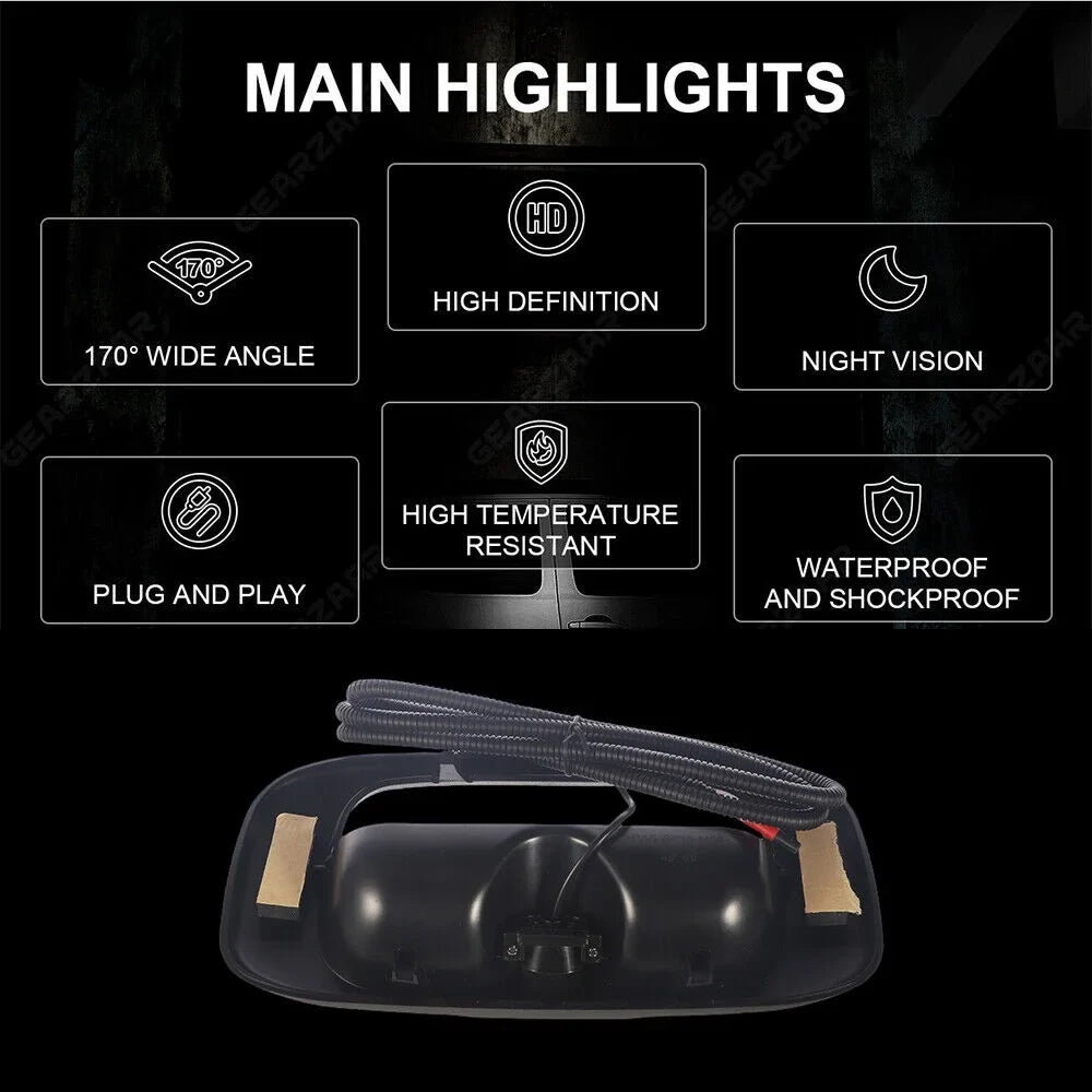 KingFurt Night Vision Waterproof High Resolution Chevy GMC Sizeilverado/Sizeierra Rear View Backup Camera