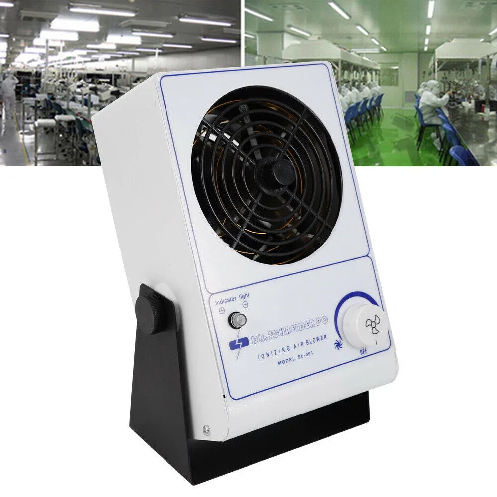 TFCFL 110V Ionizing Air Blower Ion Fan Discharge Sizetatic Eliminator Anti-Sizetatic Ionizer