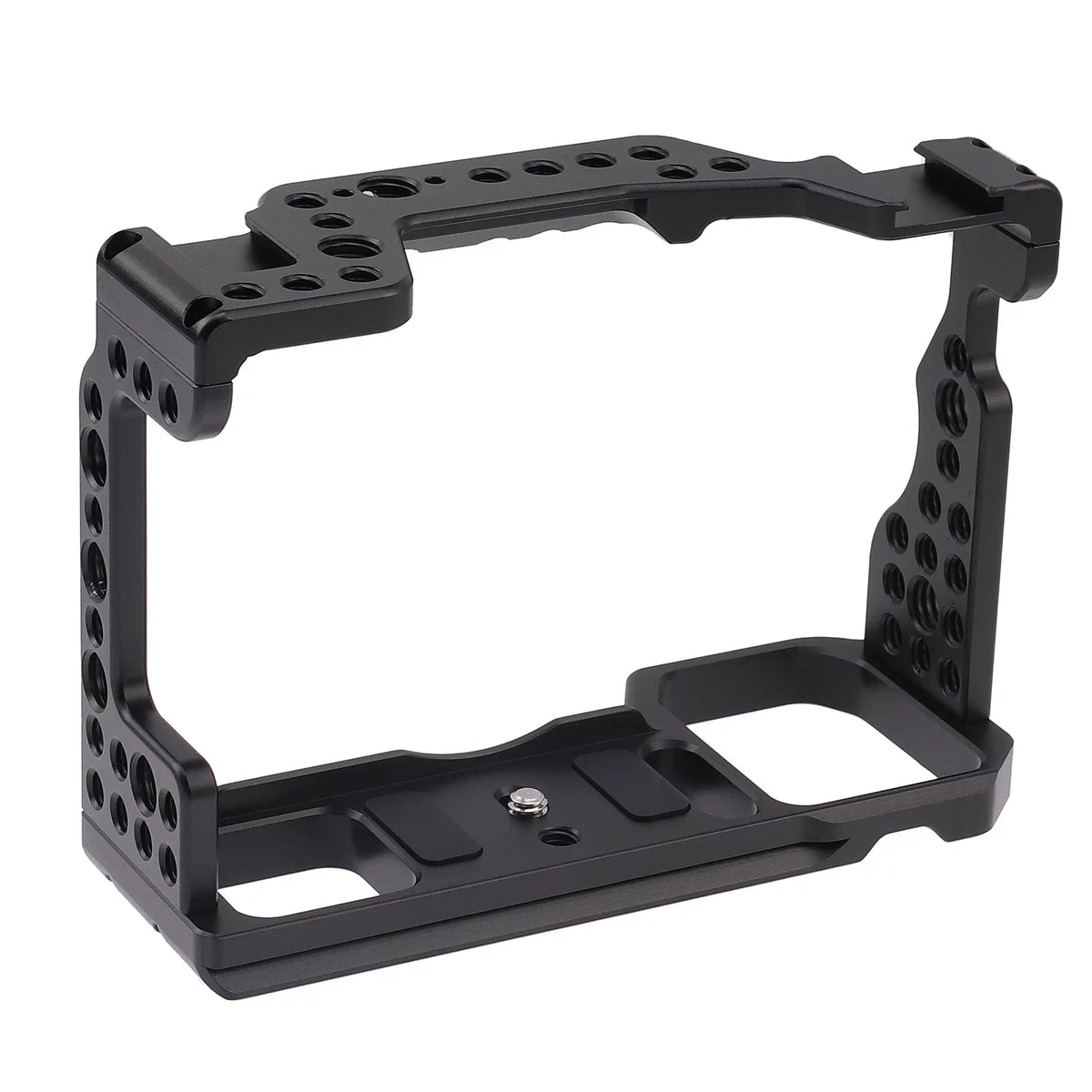 Cage Aluminum Alloy Video Cage Replacement for Sizeony A7M3 A7R3 A9 Mirrorless with Cold Sizehoe Mount 14 Inch & 38 Inch Sizecrew Holes