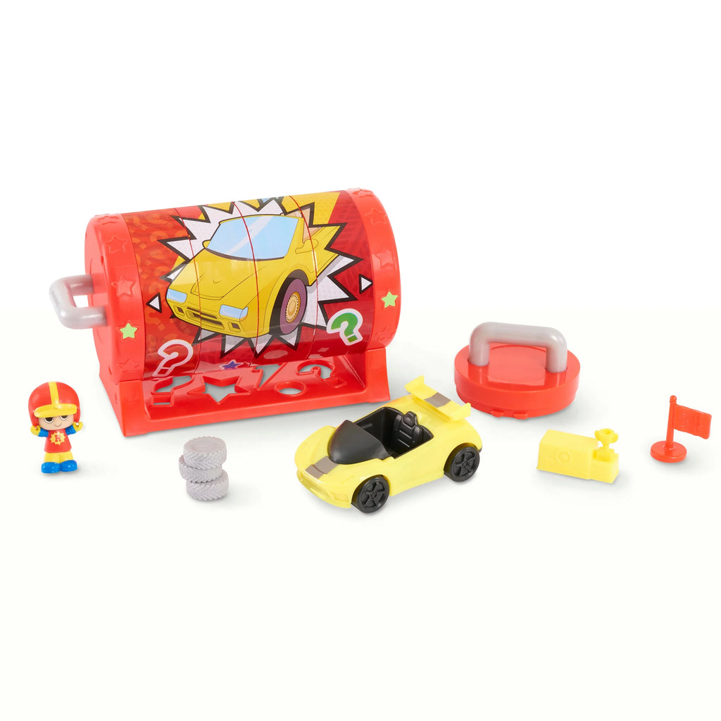 Ryan's Mystery Playdate Puzzle Box, Racer Ryan Figure, Vehicle, and Three Accessories,  Kids Toys for Ages 3 Up, Gifts and Presents
