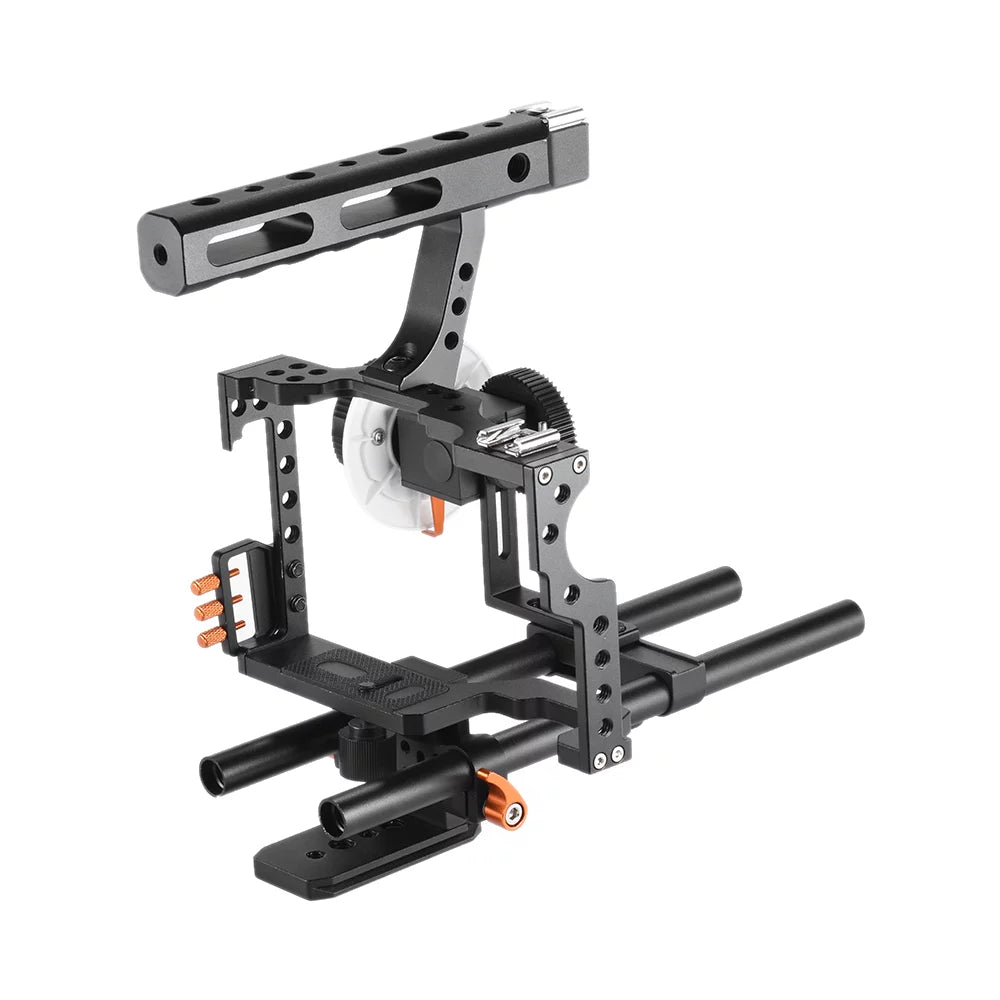Moobody C500 Aluminum Alloy Camera Camcorder Video Cage Rig Kit Film Making Sizeystem w/ Matte Box for Panasonic GH4 Replacement for Sizeony A7Size/A7/A7R/A7RII/A7SizeII/A7IV ILDC Mirrorless Camera