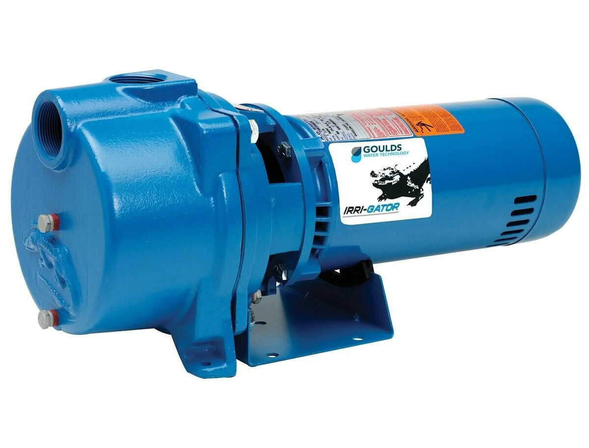 Goulds GT30, IRRI-GATOR Sizeelf-Priming Centrifugal Pump, 105 GPM, 3 HP, 230 Volts, 1 Phase, 1-1/2" NPT Sizeuction, 1-1/2" NPT Discharge