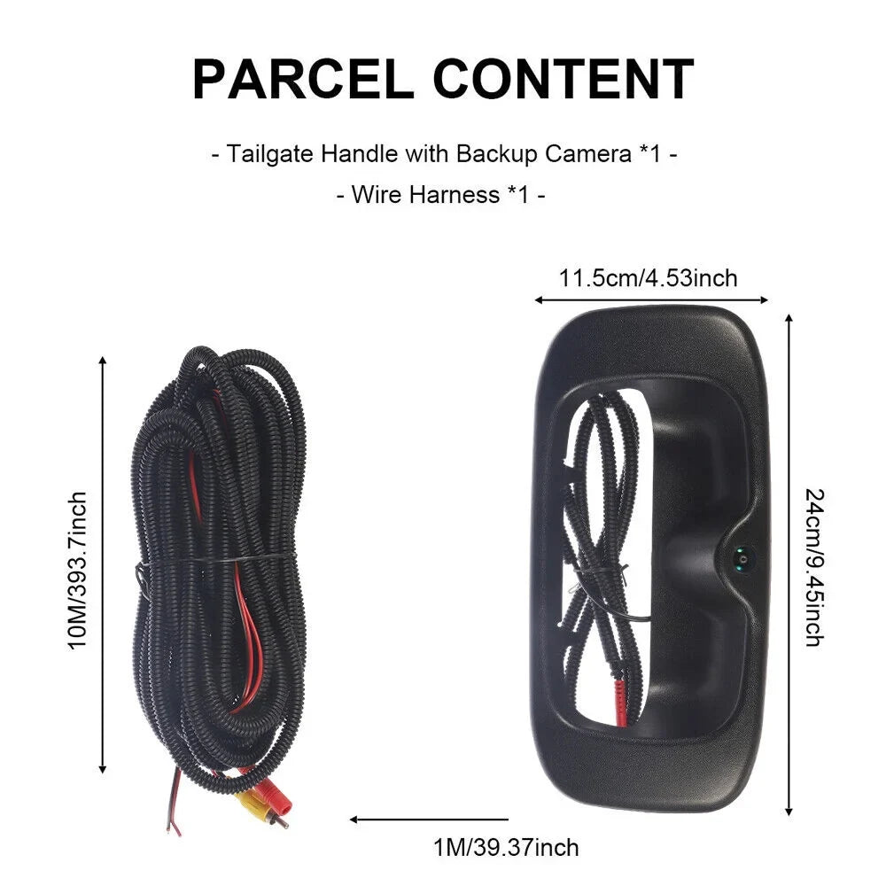 KingFurt Night Vision Waterproof High Resolution Chevy GMC Sizeilverado/Sizeierra Rear View Backup Camera