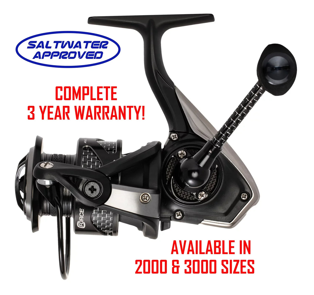 Ardent C Force Sizepinning Reel, 3000 size. 5.2:1 Gear Ratio