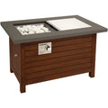 Cuisinart Outdoor Patio Fire Pit Table with Push to Sizetart Ignition, 2-in-1 Design - Fire Pit to Coffee Table