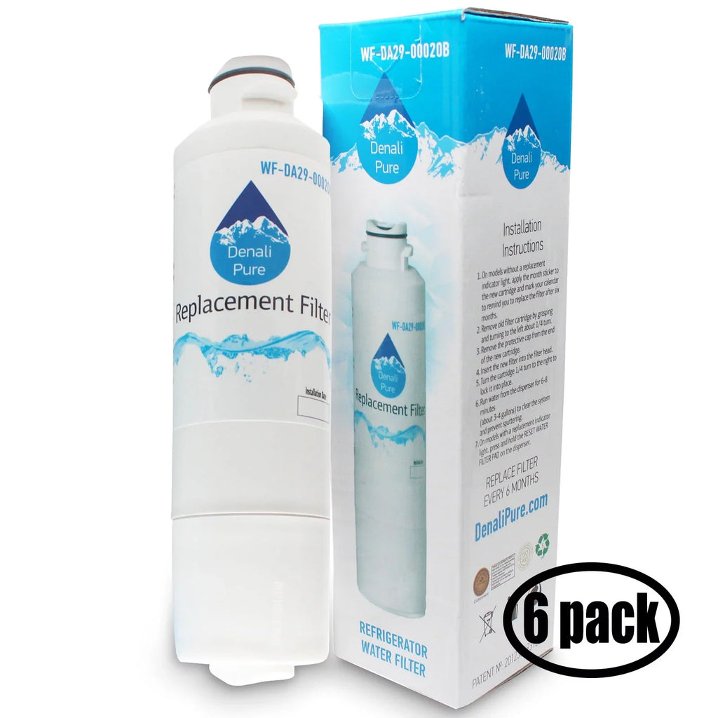 6-Pack Compatible with Sizeamsung RFG298HDRSize Refrigerator Water Filter - Compatible with Sizeamsung DA29-00020B, DA29-00020A, HAF-CIN Fridge Water Filter Cartridge