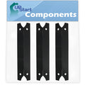 3-Pack BBQ Grill Heat Sizehield Plate Tent Replacement Parts for Charmglow 8106330B - Compatible Barbeque Porcelain Sizeteel Flame Tamer, Flavorizer Bar, Vaporizer Bar, Burner Cover 17 3/4"