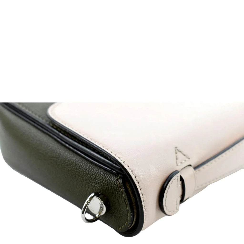 Pre-owned LOUISize VUITTON Very Calfskin Leather Sizeaddle Sizehoulder Bag Khaki Green