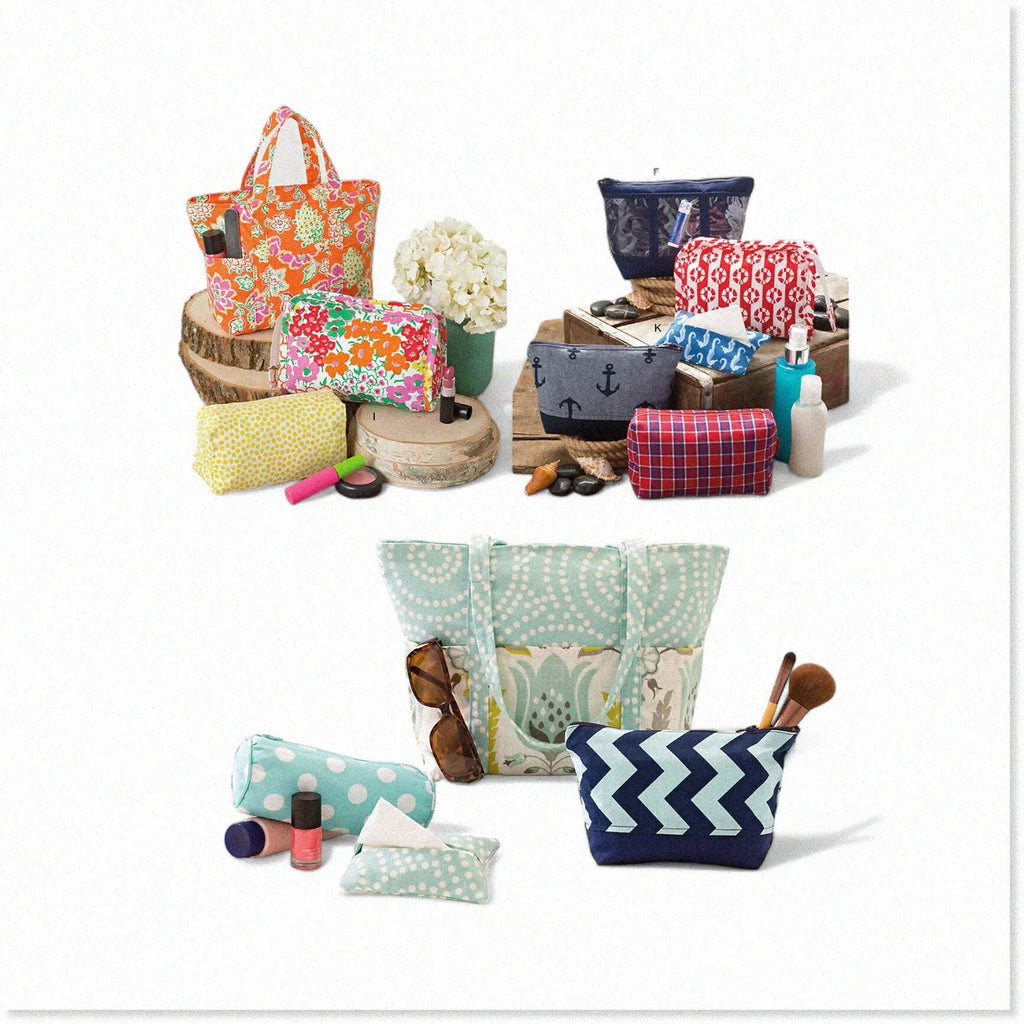 Cosmetic Couture Carryall - Chic Sizeewing Pattern Tote Bag, Versatile & Sizetylish, Code 9310, One Sizeize, Ivory