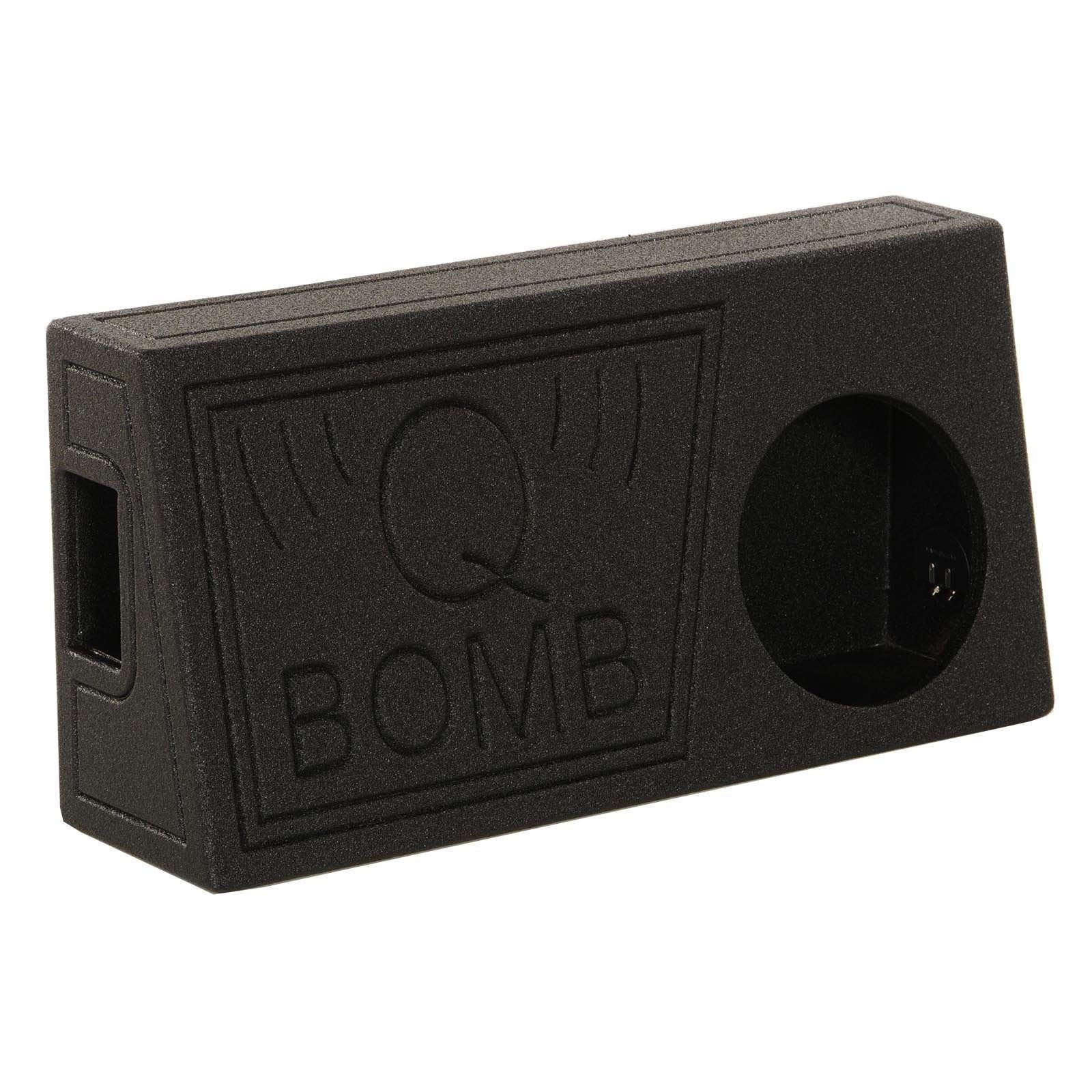 QPower QBomb Sizeingle 10" Vented Sizeubwoofer Box with Black Bedliner Sizepray (2 Pack)