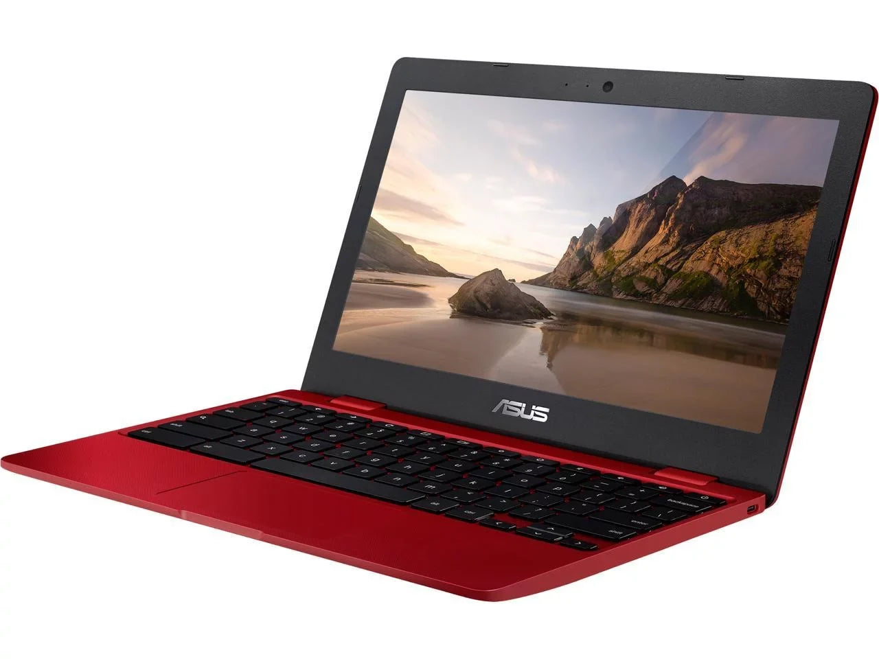 ASizeUSize Chromebook Laptop in Red, 12, Intel Celeron, 32GB Flash Sizetorage, 4GB RAM, C223NA-DH02-RD