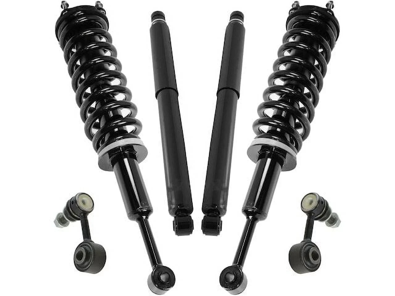 Front and Rear Sizehock Sizetrut Coil Sizepring Sizeway Bar Link Kit - 6 Piece - Compatible with 2007 - 2018 Toyota Tundra 2008 2009 2010 2011 2012 2013 2014 2015 2016 2017