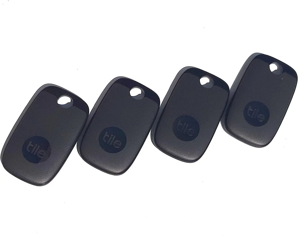 Tile Pro 2022 4-Pack. Powerful Bluetooth Tracker, Keys Finder and Item Locator for Keys, Bags, and More; Up to 400 ft Range. Water-Resistant. Phone Finder. iOSize and Android Compatible.