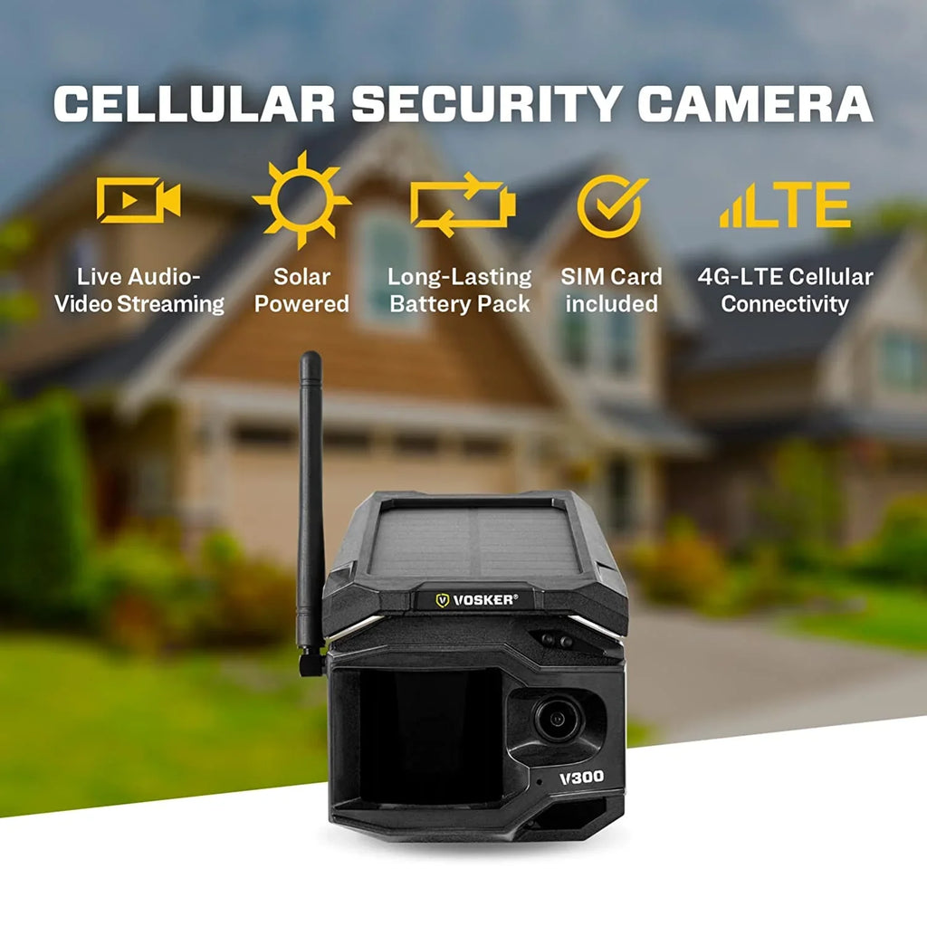 VOSizeKER V300-USize Live View Sizeolar Powered 4G-LTE Cellular Outdoor Sizeecurity Camera