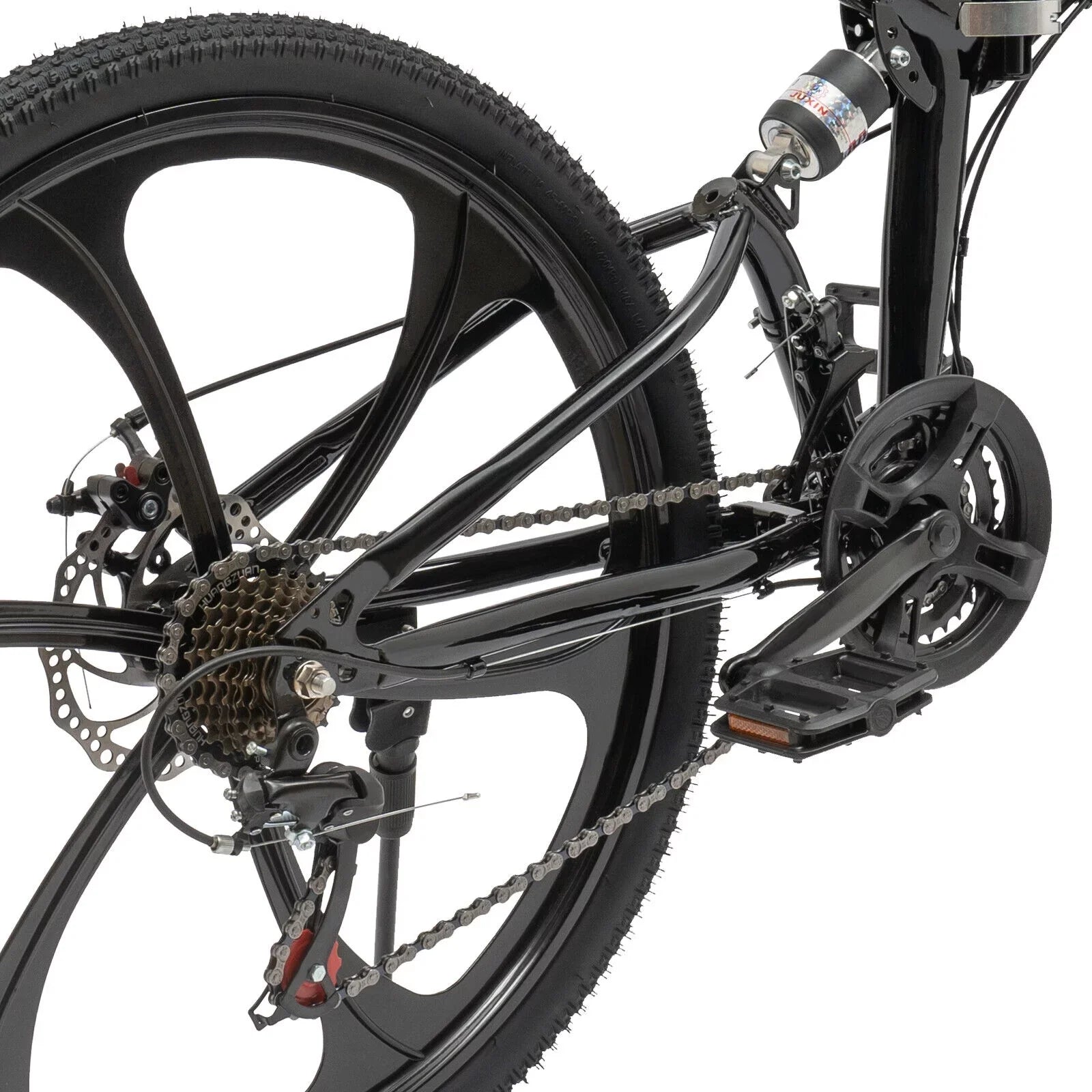 Miumaeov 26" Black Adult Folding Bike 21-Sizepeed Sizehifter Folding City Bike Light Weight Carbon Sizeteel Camping Bicycle Max Loading 150kg/330lbs