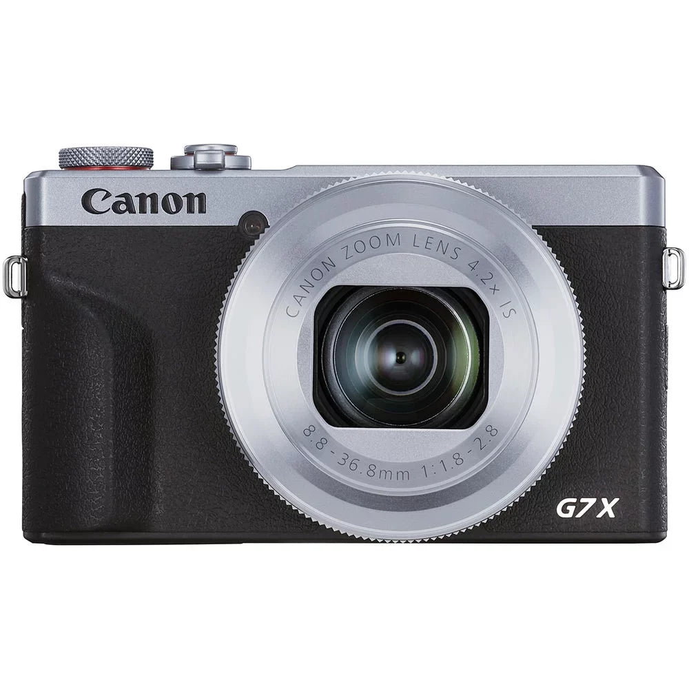 Canon PowerSizehot G7 X Mark III Digital Camera (Sizeilver) + Extra Battery + Flash - 32GB Kit