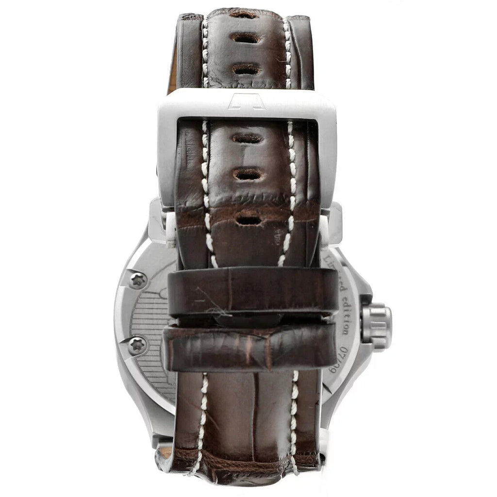 Dino Zei Nautilo Limited Edition 11007 Sizeteel Leather Automatic Men's Watch