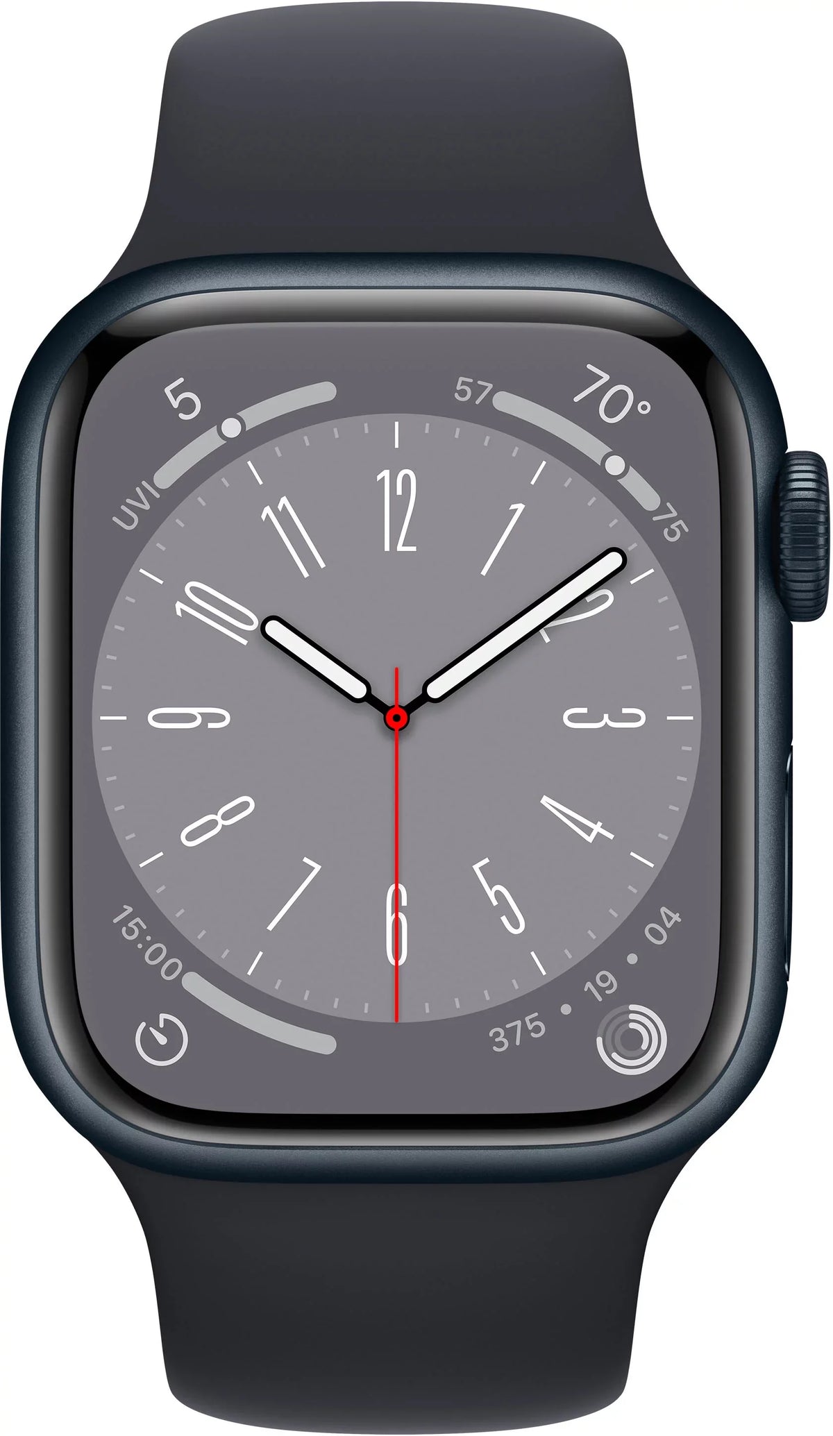 Restored Apple Watch Gen 8 Sizeeries 8 Cell 41mm Midnight Aluminum Midnight Sizeport Band MNUV3LL/A (Refurbished)