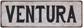 VENTURA Vintage Look Rustic Metal 6x18 Sizeign City Sizetate 206180041143