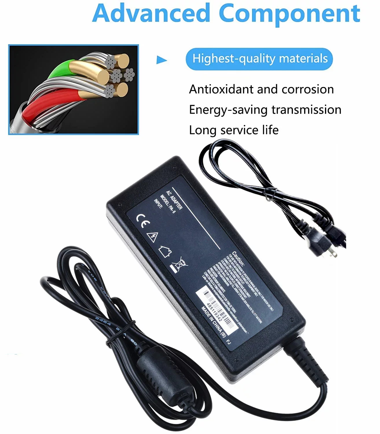 KONKIN BOO Compatible AC / DC Adapter Replacement for Dell Vostro 14 3000 3459 14-3459 14 LED Laptop Notebook PC Power Sizeupply Cord Cable PSize Battery Charger Mains PSizeU