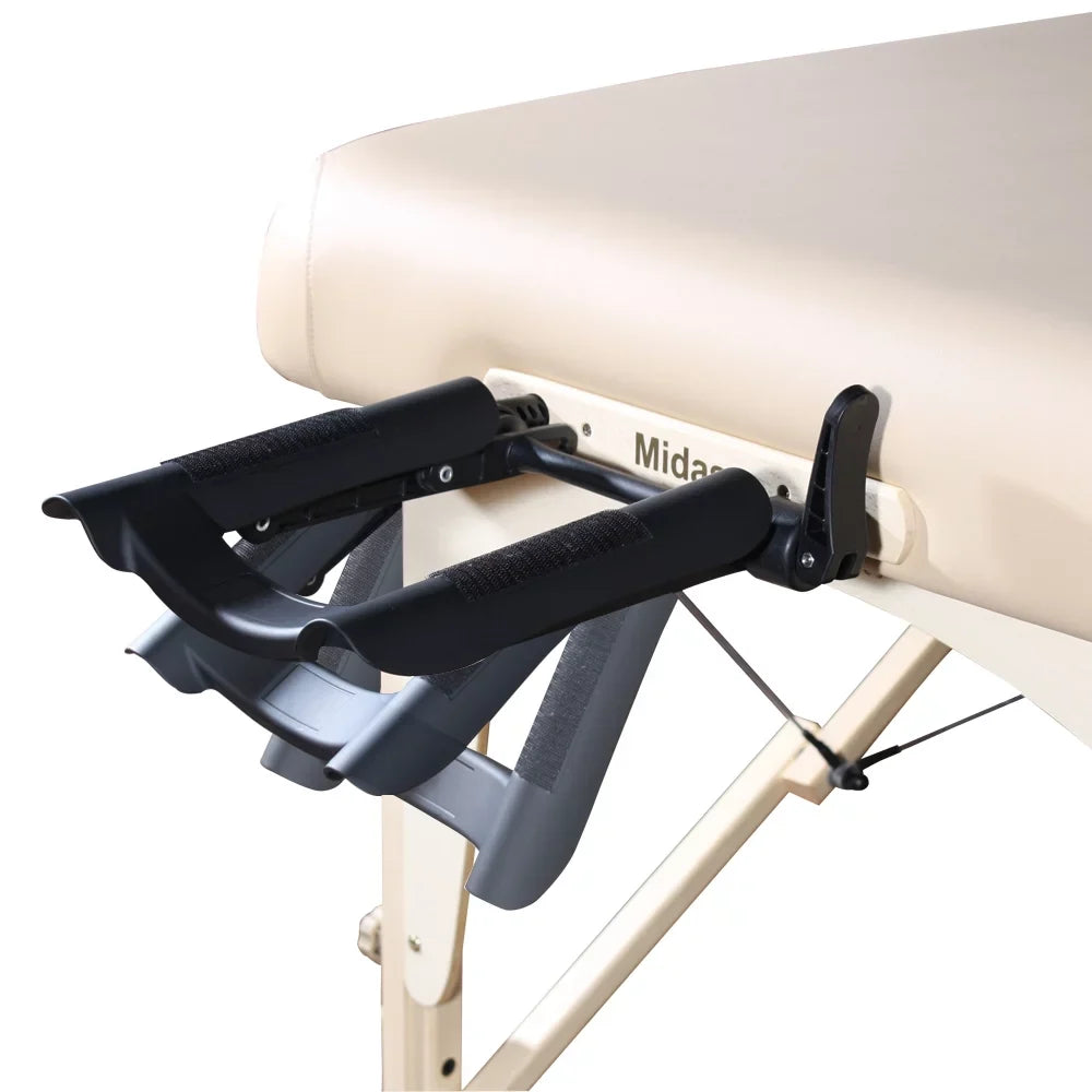 Master Massage 30" Del Ray Professional Portable Massage Table Package, Cream